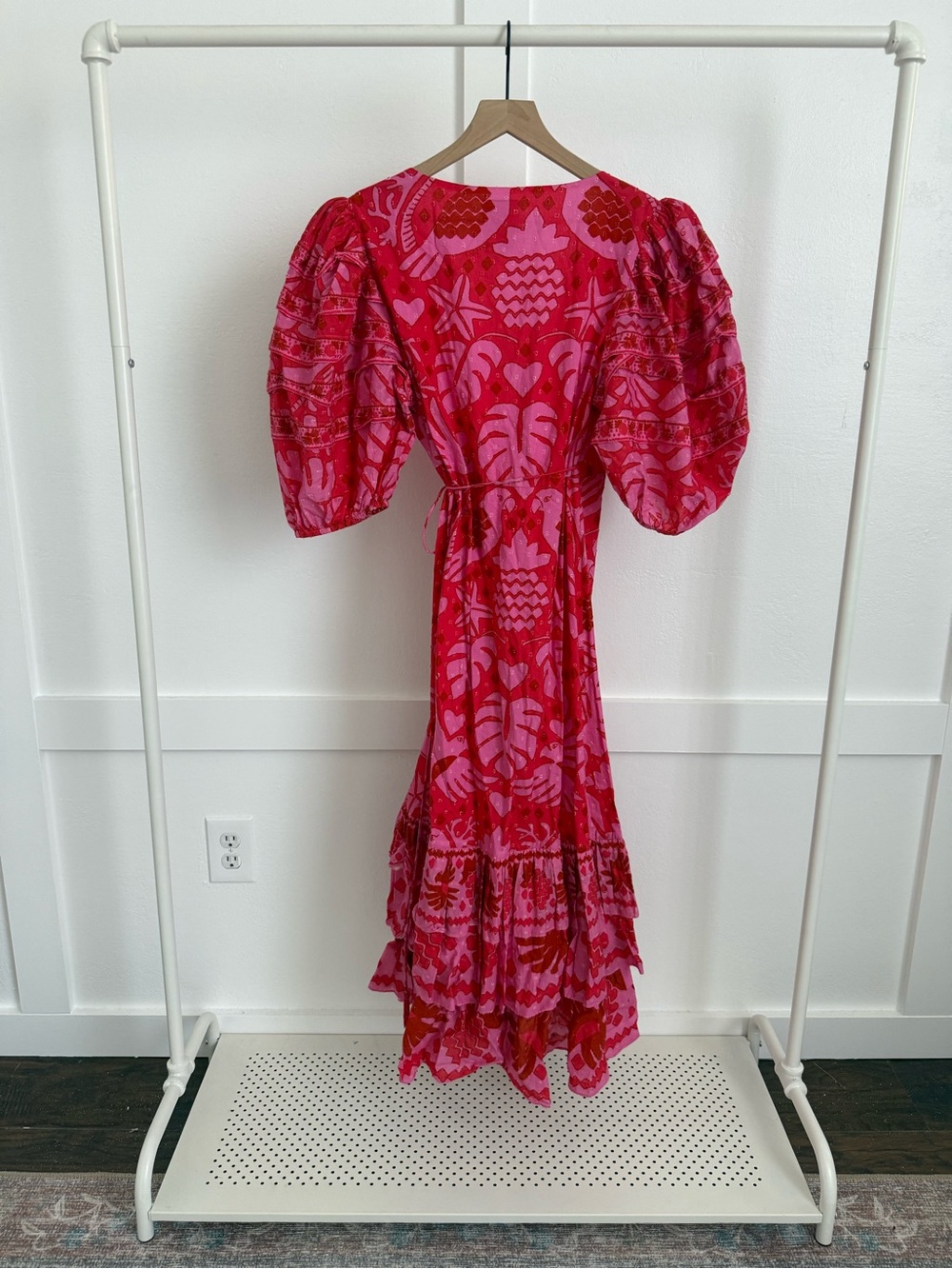Farm Rio Jungle Scarf Wrap Midi Dress - Picture 4 of 4